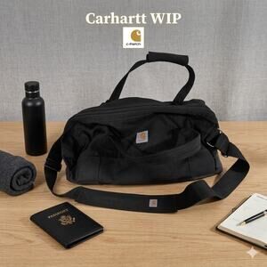 Carhartt WIP Jack Duffle Bag – Black Recycled Canvas